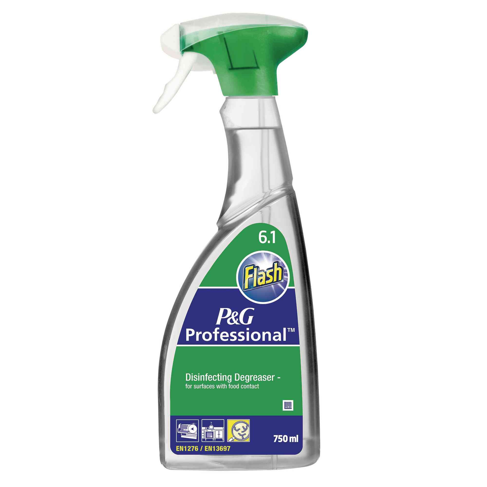 P & G Professional Flash Disinfecting Degreaser - 6 x 750ml
